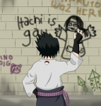 sasuke graffiti XD